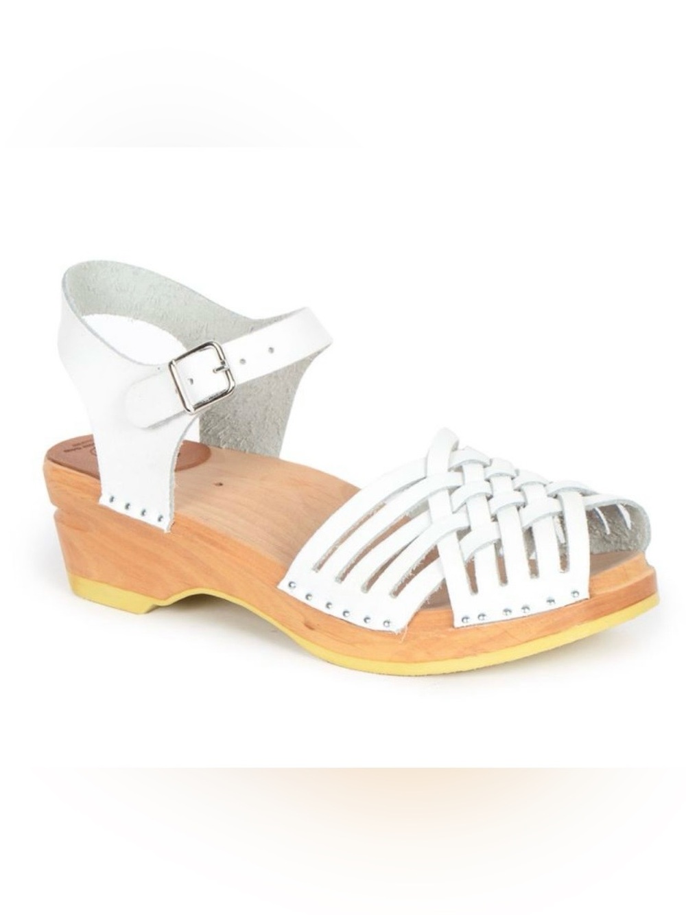 Troentorp Anna Clog WHITE Suede Clog Sandals SIZE:38